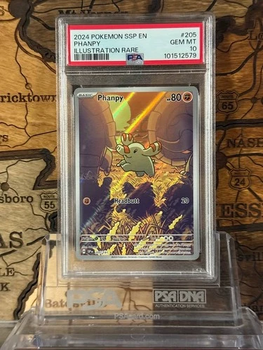 Phanpy 205/191 Sv08: Surging Sparks Holo PSA 10