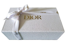 Dior Beauty 2025 White Empty Gift Box with Ribbon, Envelop, 9x3x5.25 in