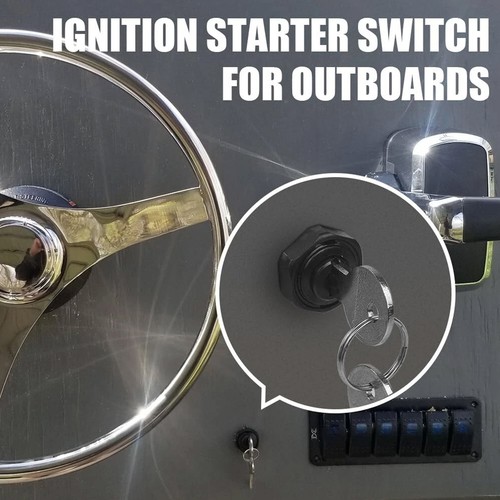 Ignition Starter Switch for Johnson Evinrude Push to Choke inboard Outboard - Picture 7 of 12