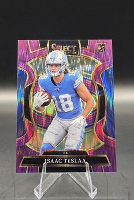 2025 Panini Select Isaac Teslaa Purple Shock Prizm RC /699 | eBay