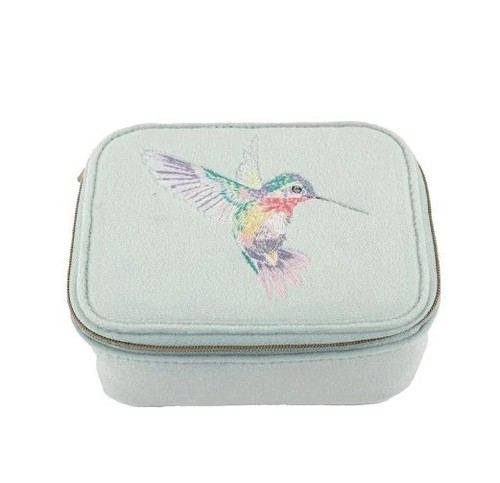 Wrendale Designs "Wisteria Wishes" Kolibri besticktes Accessoire Etui.  - Bild 1 von 3
