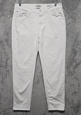 Judy Blue Jeans Womens Sz 14W White Boyfriend Fit Casual Basic Everyday JB8461