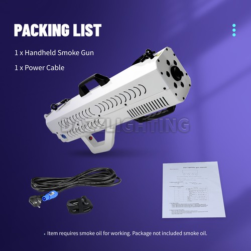 PAIDUN 1500W LED Smoke Fog Machine RGB Handheld Fogger Effect Disco DJ Show Bar - Picture 10 of 11