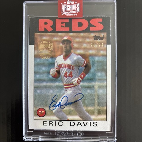 2023 Topps Archives 1986 ERIC DAVIS Signature Series Autographed card Auto /24