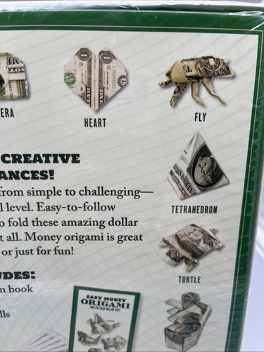 EASY MONEY ORIGAMI KIT: FUN-TO-FOLD DOLLAR ART! (ONLINE By Marc Kirschenbaum NEW - Imagen 4 de 6