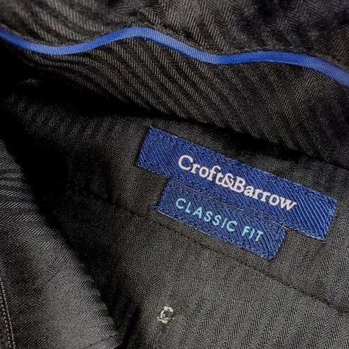 Pantaloni eleganti Croft & Barrow 32x32 marroni pieghettati polsini Opticool vestibilità classica nuovi - Foto 7 di 15