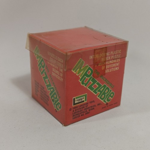 1969 Incredible Impuzzable Red Cube Puzzle Toy Lakeside Toys First Edition