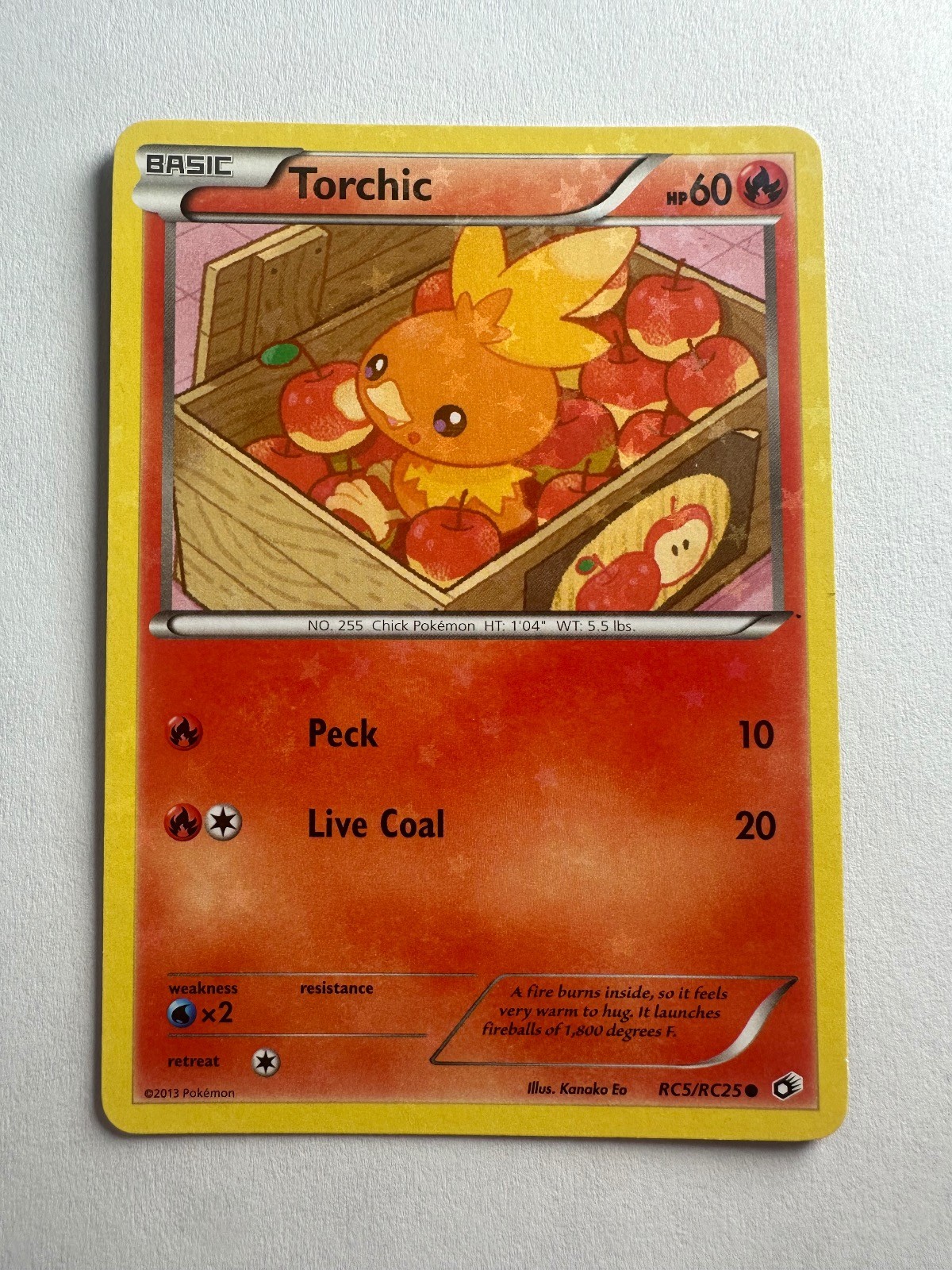 Torchic RC5/RC25 Holo Common Legendary Treasures: Radiant Collection Pokemon NM