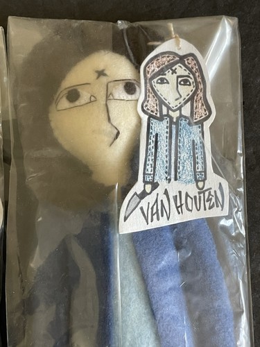Juego de 4 muñecas de arte popular de la familia Charles Manson hechas a mano de colección crimen verdadero raras - Imagen 5 de 15