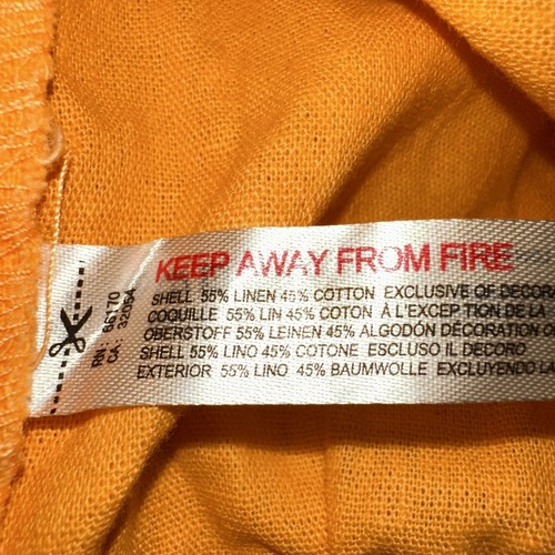 NWT Free People What A Vibe Cotton & Linen Slouchy Shorts Orange ๐ Medium $78 - Picture 8 of 8