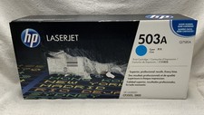 NEW Genuine HP 503A Q7581A Cyan Toner Cartridge For HP LaserJet CP3505 Sealed