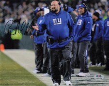 Brian Daboll Signed 8x10 Photo PSA New York Giants