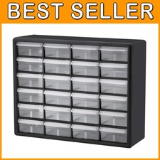 24-Drawer Plastic Storage Cabinet Organizer