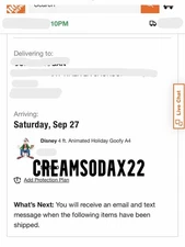 Disney 4 ft. Animated Holiday Goofy Animatronic Home Depot A4 2025