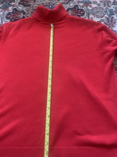 Marks Spenser Size14 Roll Neck Chilli Red Jumper - Picture 9 of 13