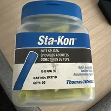 Thomas & Betts Sta-Kon 2RC10 Butt Splices, 12-10 AWG CU.                   5D-19