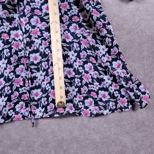 BANANA REPUBLIC Kleid Damen groß Chiffon Blumen leicht fließend Stretch - Bild 4 von 6
