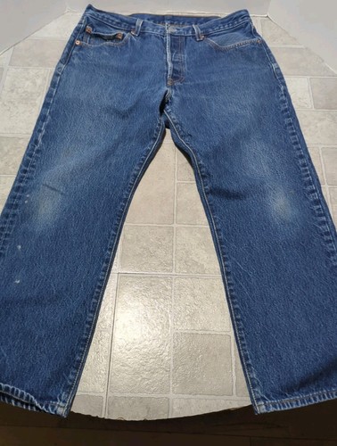 Jean vintage Levi’s 501 XX USA bouton mouche années 1990 35x30 réel 32x27 - Photo 3/7