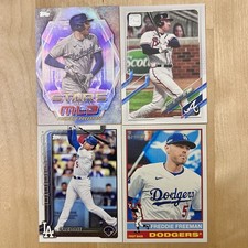 Freddie Freeman Dodgers Braves 4 Card Lot Topps Stars Heritage Insert MLB
