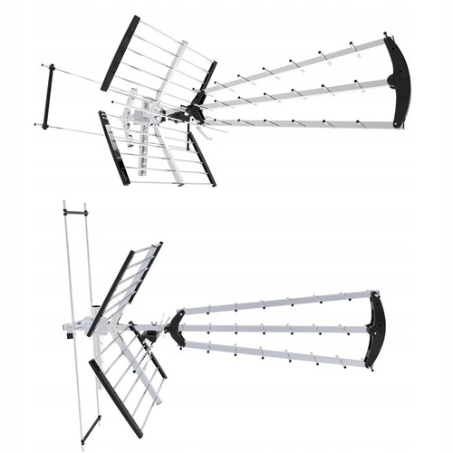Außenantenne DVB-T/T2 Vayox VA2000 4K VHF UHF 75Ohm 120 km Silber/Schwarz - Bild 3 von 12