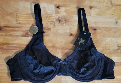 Wacoal Women's Black Halo Lace Unlined Molded Underwire Bra Size 36B - Picture 4 of 10
