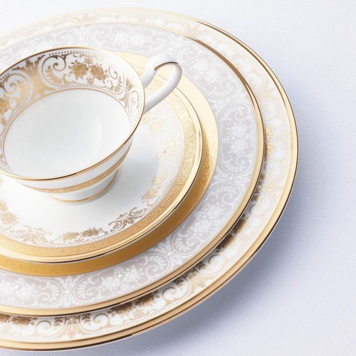 NORITAKE Cup & Saucer 220cc Georgian Palace Bone China T595874858 New - Picture 8 of 9