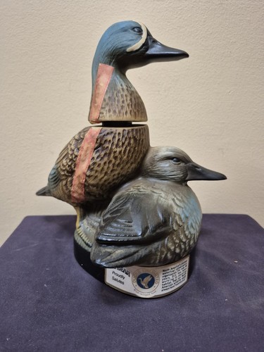 Vtg. Jim Beam - Ducks Unlimited Decanter - Pair of Blue Winged Teal Ducks  Empty - Picture 6 of 10
