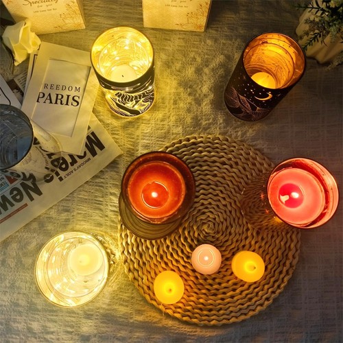 Votive Candle Holders, Tealight Candle Holder with Gift Box, Glass Candle Hol... - Bild 5 von 9