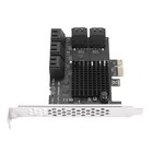 10 Port  3.0 to PCIe X1 Expansion Card PCI Express  Adapter SATA3 6G5559
