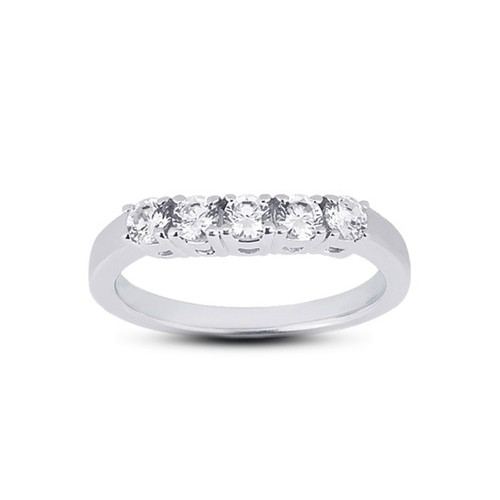 4 1/2ct D SI2 Round Natural Certified Diamonds 18k  Classic Matching Bridal Set - Picture 3 of 3