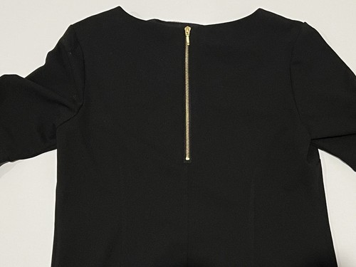 Liz Claiborne Womens Black Dress 12 Bell Sleeves Polyester RN 93677 - Picture 13 of 17
