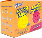 4  Sponges & 4 Scrub Mommy Kitchen Sponges - Scratch-Free for Dishes & Multipurp