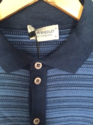 John Smedley LS Shirt Blue Medium NWT - Picture 4 of 7