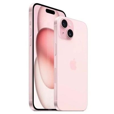 open box Apple iPhone 15  128gb Pink color Factory Unlocked battery
