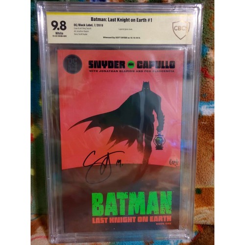 Batman Last Knight On Earth #1 CBCS SS 9.8 firmato da Scott Snyder - Foto 2 di 5