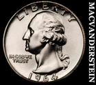 1964 Washington Quarter- Silver- Choice Gem Proof Luster No Reserve #i9619