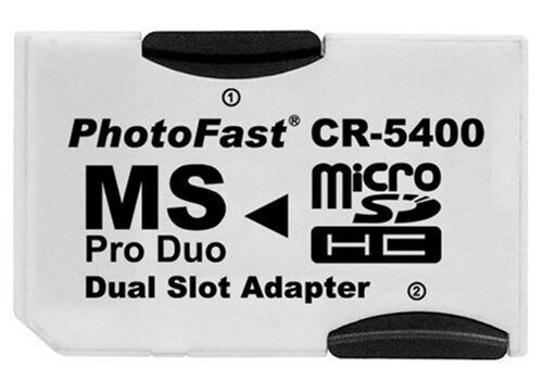 Dual Micro SD TF To Memory Stick Converter MS Pro Duo PSP Card 2 Slot Adapter - Picture 6 of 10