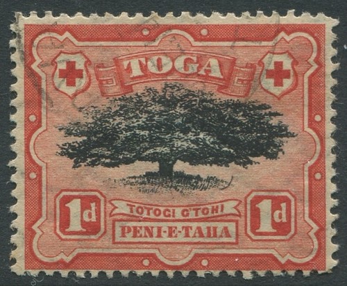 Tonga 1897 SG39 1d Ovava Tree #1 FU - Picture 1 of 1
