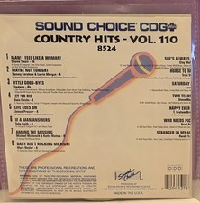 SC8524 COUNTRY HITS SOUND CHOICE KARAOKE CDG LOT FL GA