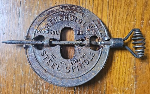 Antico 1915 GRISWOLD 6” AMMORTIZZATORE TUBO STUFA MANDRINO REVERSIBILE - Foto 3 di 4