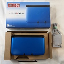 Nintendo 3DS XL (SPR-001) BLUE / BLACK Console US Edition - In BOX! US Model