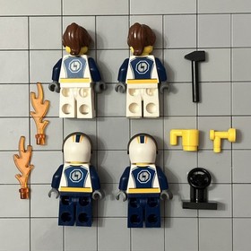 LEGO GEAR DRAGSTER RACING USED LOT 4 MINIFIGURES 60151 cty0749 cty0750 F2 28