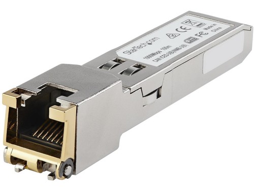 StarTech.com Cisco GLC-TE Compatible Module - SFP to RJ45 - 1000BASE-T 1G Copper - Picture 1 of 4