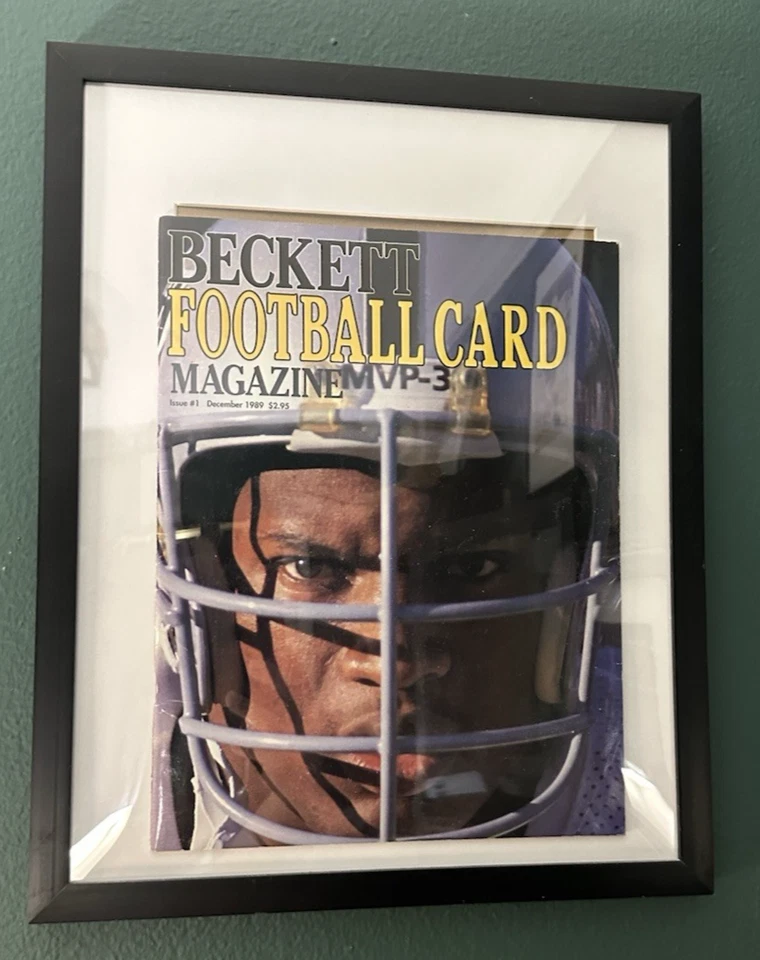 LOT OF (3) BECKETT MAGAZINE FRAMED 1ST ISSUE BASEBALL/BASKETBALL/HOCKEY - Image 3 of 4