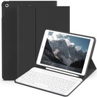Keyboard Case for iPad 10.2 inch with Pencil Holder, Soft TPU Back Stand Cove...