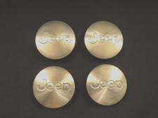 4 OEM Jeep Plastic Wheel Center Caps, CAV2, Part #52090402AA, 1 7/8"