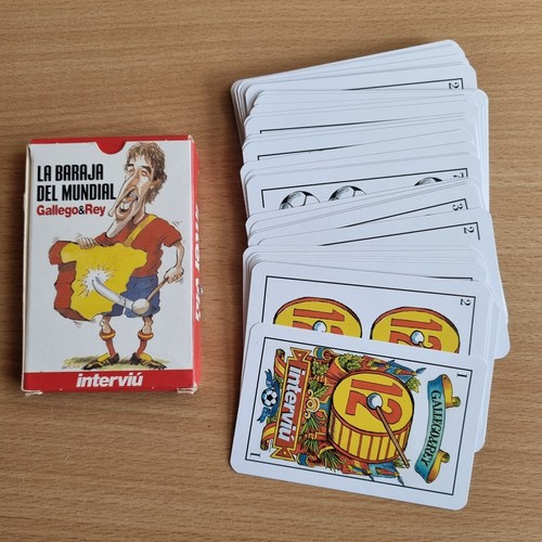 Set 40 Spanish Playing Cards Football Messi Ronaldo Zidane Figo Maradona Beckham - Picture 2 of 13