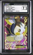 CGC 7.5 Emolga EX 2014 XY 143/146 Ultra Rare Holo Pokemon Card