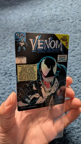 Eddie Brock / Venom - Lámina (0233) (sin fronteras) Marvel's Spider-Man Magic The Gathering SPM - Imagen 4 de 4
