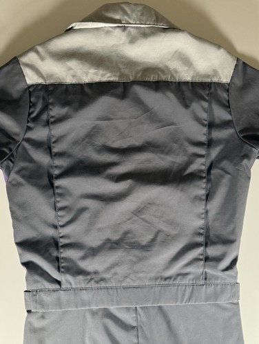 Vintage Nils Ski Suit Women's Large One Piece Gray Purple 36x34 Snow Made USA - Picture 13 of 22